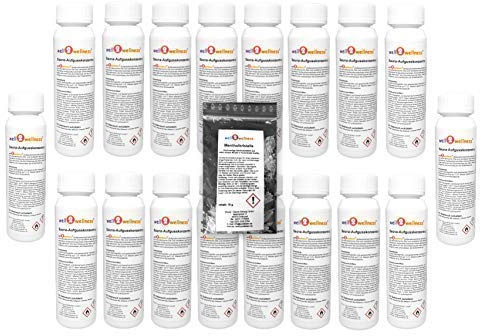 Sauna de Infusión para Sauna 18 X 125ML de well2wellness® + Gratis 10G Cristales de Mentol - Libre Elección de más de 180 Saunadüften