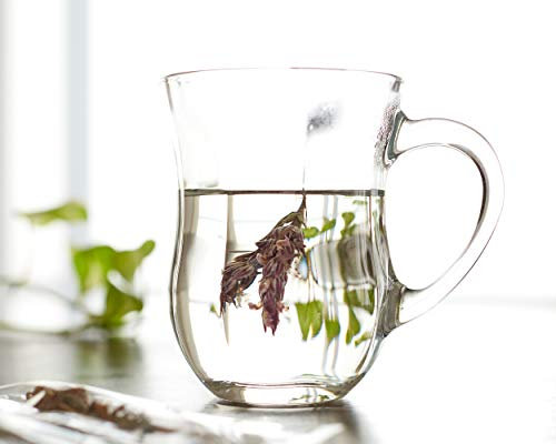 Pasabahce 55383 Gurme Ayran Tassen XL 320 ml | 6er Set Glasbecher mit Henkel | Robust & spülmaschinenfest | ideal für Ayran, Kaffee, Tee, Chai Latte & Trendgetränke