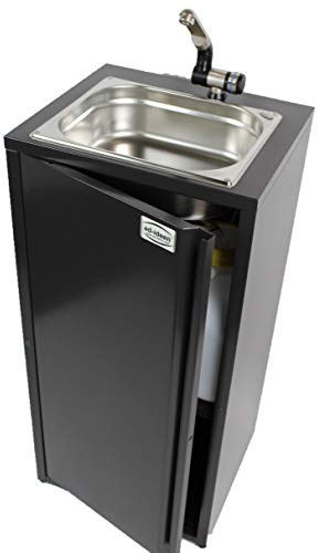 Mobiles Handwaschbecken Waschbecken Verkaufsstand Marktstand Imbiss Wasserversorgung Food Truck Anthrazit (N) (ad-ideen)