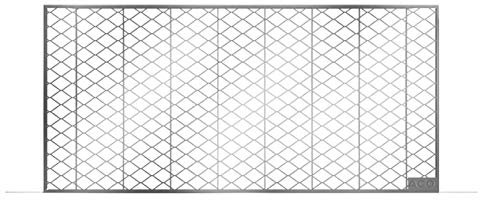 Gitterrost Laufrost Rot ca. 25 cm breit in 42 bis 120 cm Länge (100 cm)