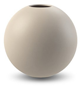 Cooee - Vaso di design a sfera, 8 cm, sabbia