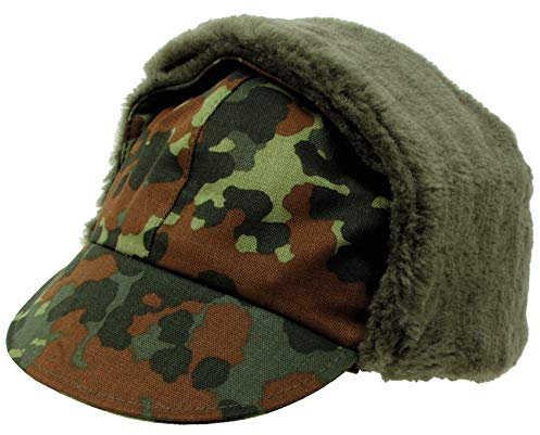 MaxFuchs Bundeswehr Wintermuetze, Flecktarn, original TL Size: 59