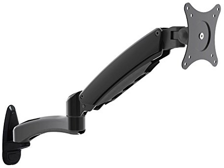 HFTEK - Monitor TV Wand Halterung Halter Wandhalterung für Bildschirme von 15 bis 27 Zoll mit VESA 75/100 (HF18DB)