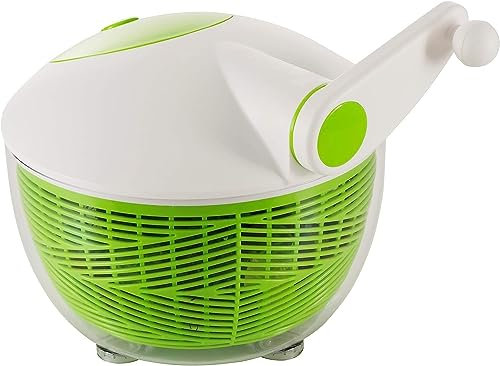 Ibili 783626, Centrifuga per insalata, 26 cm, Verde, Bianco