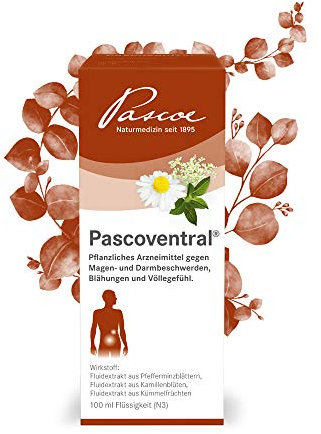 Pascoventral: pflanzliches Arzneimittel bei Verdauungsbeschwerden mit leichten Krämpfen, Blähungen & Völlegefühl – mit Kamille, Pfefferminze & Kümmel – ohne Schöllkraut
