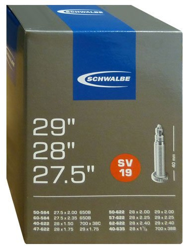 Schwalbe Reifen, Schläuche Schlauch Presta/Sclaverand 29-2.4 Schwarz 29