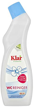 Klar eco Sensitive WC Reiniger 750ml, ohne Duft, für Toiletten & Urinale, Gegen Kalk, Urinstein, Schmutz, vegan