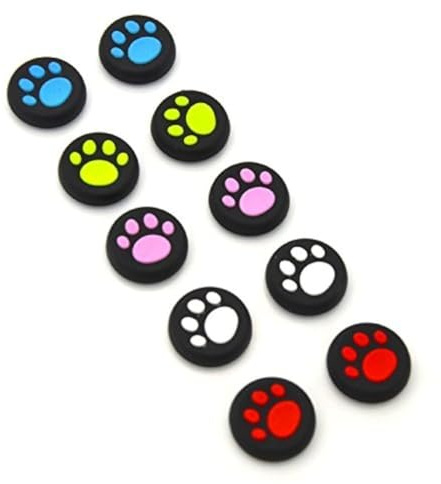 5 Pair/10 Pcs PlayStation Silicone Thumb Grip Stick Analog Joystick Cap Protect Cover for PS3 PS4 Xbox 360 Xbox One Game Controller