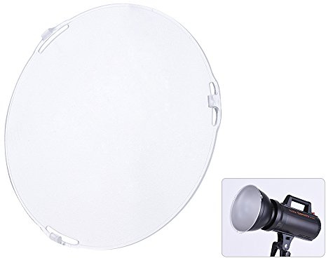 Andoer Photo Studio Tragbare 18.5cm Frosted-Oberflche Diffusorplatte f¨¹r Bowens Mount 7 Standardreflektor Lampenschirm