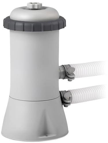 Intex Krystal Clear Cartridge Filter Pump for Above Ground Pools, 1000 GPH Pump Flow Rate, 110-120V with GFCI
