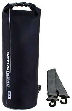 Overboard wasserdichter Packsack 12 Liter Schwarz