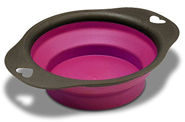 KAHU® Trinknapf Reisetrinknapf faltbar für unterwegs, geeignet für Hunde und Katzen I 550ml, Farben:Rot