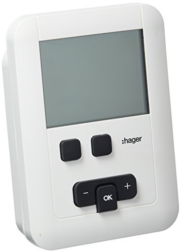 Hager EK570 Termostato Ambiente Programable ECO Pila