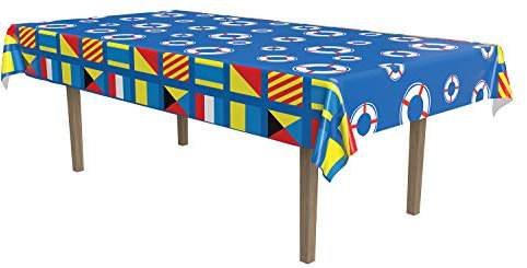 Beistle 57069 Tischdecke, nautisch, 137 x 274 cm