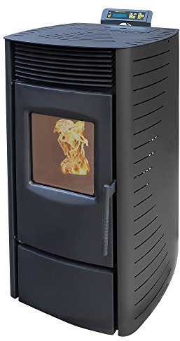 NEMAXX® P9 Pelletofen 11 kW bis 220m³ – Elektrokamin mit ECO-Modus,Wi-Fi Ready,Wochen-Timer & Überhitzungsthermostat für effizientes Heizen – Schwarz