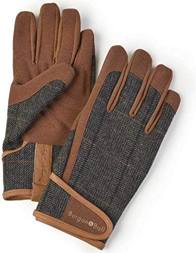 Burgon & Ball Dig The Glove Men's Gardening Gloves, Medium/Large, Tweed