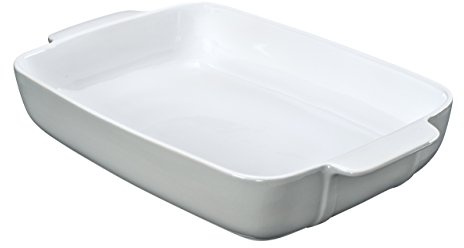 Pyrex Signature - Plato Cuadrado de cerámica, cerámica, Gris, 35x25cm