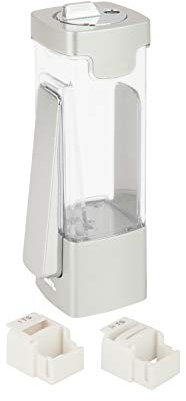 Zevro-Zuckerspender aus Kunststoff Silver/ Transparent