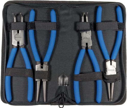 SW-Stahl 41415L Sicherungsringzangensatz, 4-teilig - Seegeringzangen Set