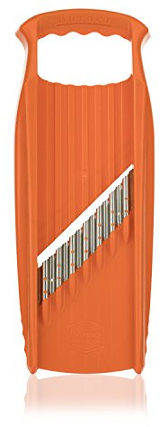 Börner Wave-Waffle XXL Powerline Crinkle Cut Vegetable Slicer (Orange) • Slicer for XXL Wave & Waffle Cut • Wavy Vegetable Cutter • Slicer for Lattice Potatoes & XXL Wavy Potato Fries