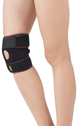 SOLES Rodillera de rótula abierta Ajuste regulable y durabilidad maximizada – Increíblemente cómoda, fabricada con neopreno– Rodillera de compresión antisudor para la comodidad y el alivio diarios
