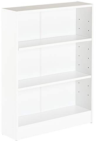 Hartleys White 3 Tier Bookcase