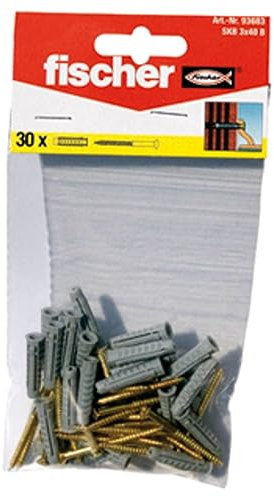 Fischer Sockelleistenbefestigung SKB, 3 x 40 B SB-Karte, 93683