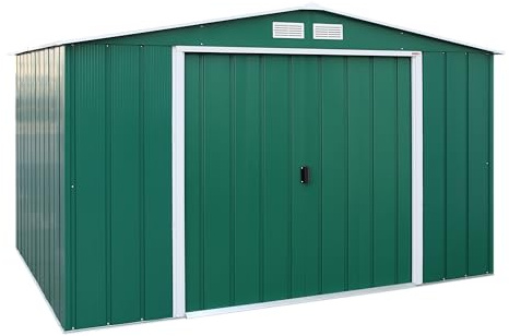 Duramax Casetas de Metal Ideal para el Jardin. Medidas 2.423 x 3.221 x 1.961 mm. Superficie 7,80 m2