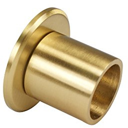 iso-design Wandlager Wandhalterung aus Messing Matt für 20 mm Gardinenstangen