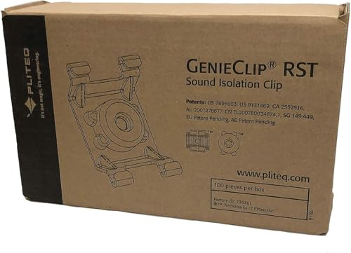 GenieClip RST - Resilient Sound Isolation Clips - 100/Box