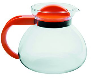 Excelsa Tea Time Teiera in Vetro Borosilicato 1.9 Litri, Dimensioni: 18 x 15 x 18 cm