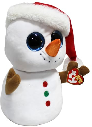 Ty – TY37077 – Beanie boo's Plüschfigur – Scoop der Schneemann – 23 cm