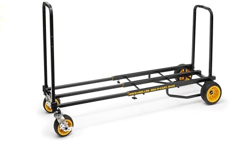 Rock-N-Roller R14G (Mega Ground Glider) 8-in-1 Folding Multi-Cart/Hand Truck/Dolly/Platform Cart/42 to 60 Telescoping Frame/700 lbs. Load Capacity, Black