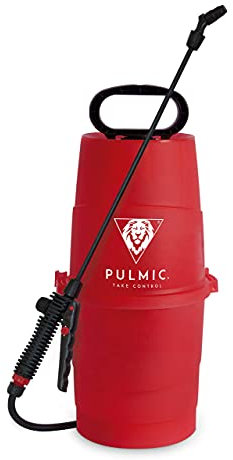 Pulmic Pulverizador Agua Raptor 7. Presión Manual. Pulverizador Herbicidas, Insecticidas y Fungicidas. Lanza en Fibra de Vidrio. hasta 7L. con Bomba (Raptor 7 + Pack 2 de 1L) (Raptor 7)