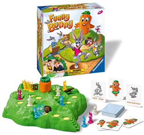 Ravensburger Funny Bunny Childrens Games Age 4 Years and Up - 2 to 4 Players - Gifts for Kids
