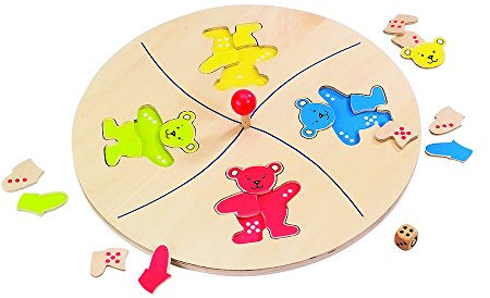 Goki 56941 - Würfelspiel Bärenkarussell