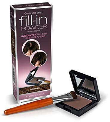 Cover Your Gray Fill-in Powder - Dark Brown (PACK OF 6) - Root Cover Up and Hair Volumizing Powder, Hair Filler for Thinning Hair, Fills In Thinning Areas