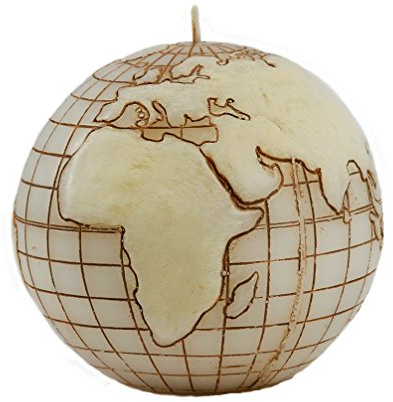 RAK Kerze Deko Kugelkerze Globus Ivory 100/90