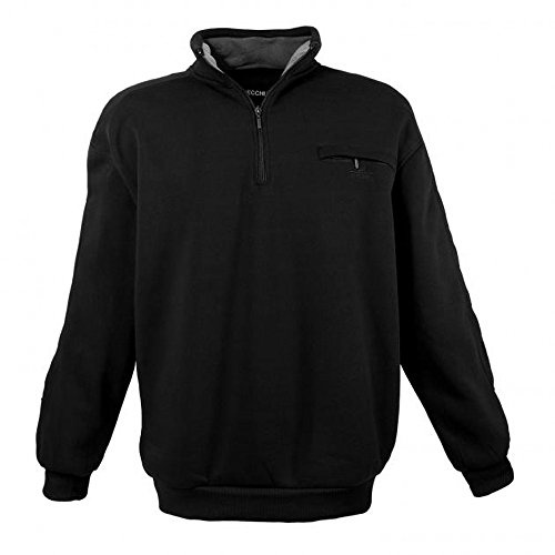 Lavecchia Übergrößen Sweatshirt Herren Langarmshirt Troyer-Kragen Langarm Polo Shirt Poloshirt LV-2100
