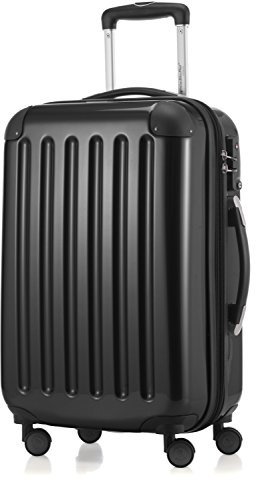 Hauptstadtkoffer Alex Valise Cabine 55x38x23 cm, 42 L, Serrure TSA, Trolley Rigide Extensible PC/ABS, 3,2 kg, 4 Doubles Roues, Noir