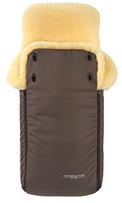 Hofbrucker Winter Lammfell Fußsack Luxus Kinderwagen Buggy | Baby Fußsack 100% Merino-Lammfell | Atmungsaktiv & waschbar | Winterfußsack echtes Lammfell