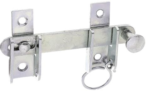 Alberts 314446 Schlagladen-Überwurf | mit Feststell-Vorrichtung | galvanisch verzinkt, dickschichtpassiviert | Größe 120 x 65 mm