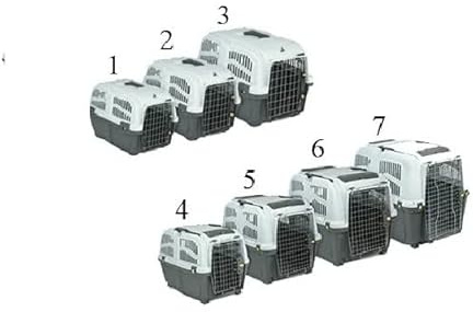 MPS SNC TRASPORTINO per Cane Gatto SKUDO IATA da Viaggio Trasporto Auto OMOLOGATO 60x40x39(h) cm