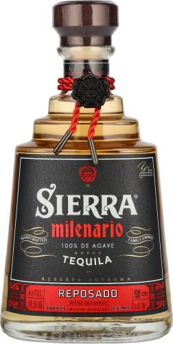 Sierra Milenario Reposado - Tequila aus 100% Hochland Agaven (1 x 0,7l) - Hergestellt in Mexiko - in Bourbon Fässern gereift