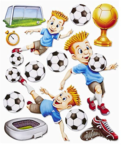 3 D XXL-Sticker Fussball II