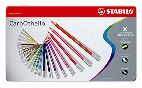 STABILO Pastellkreidestift CarbOthello, 36er MetallEtui