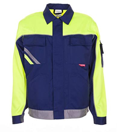 Planam bundjacka Visline V1, storlek 60, marin/gul/zink, 2413060