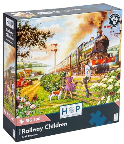 ‚Big 500’ Puzzle - Eisenbahn Kinder Zug-Thema (Railway Children - Train Theme)