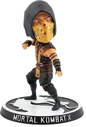 Mezco Toyz Mortal Kombat X Bloody Exclusive Scorpion 6 Inch Bobble Head Figure