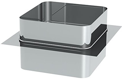 Dehnfugenblech für Schamotte, 250mm x 250mm Dehnfugenblech, Plattenmaß 330 x 330mm, Edelstahl